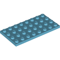 Lego destička 4x8, azurová střední (6104130)